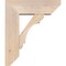 Ekena Millwork Olympic Slat Smooth Bracket w/ Offset Brace, Douglas Fir, 7 1/2"W x 22"D x 26"H BKT0806X22X26OLY06SDF - alternate 2